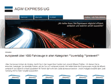 Tablet Screenshot of agw-express.com